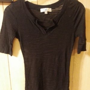 Lacy quarter sleeve tee shirt